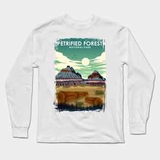 Petrified Forest National Park Travel Poster Long Sleeve T-Shirt